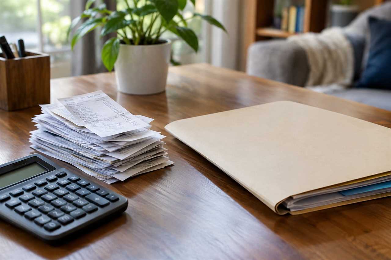 Saved receipts filed away for future tax-free use